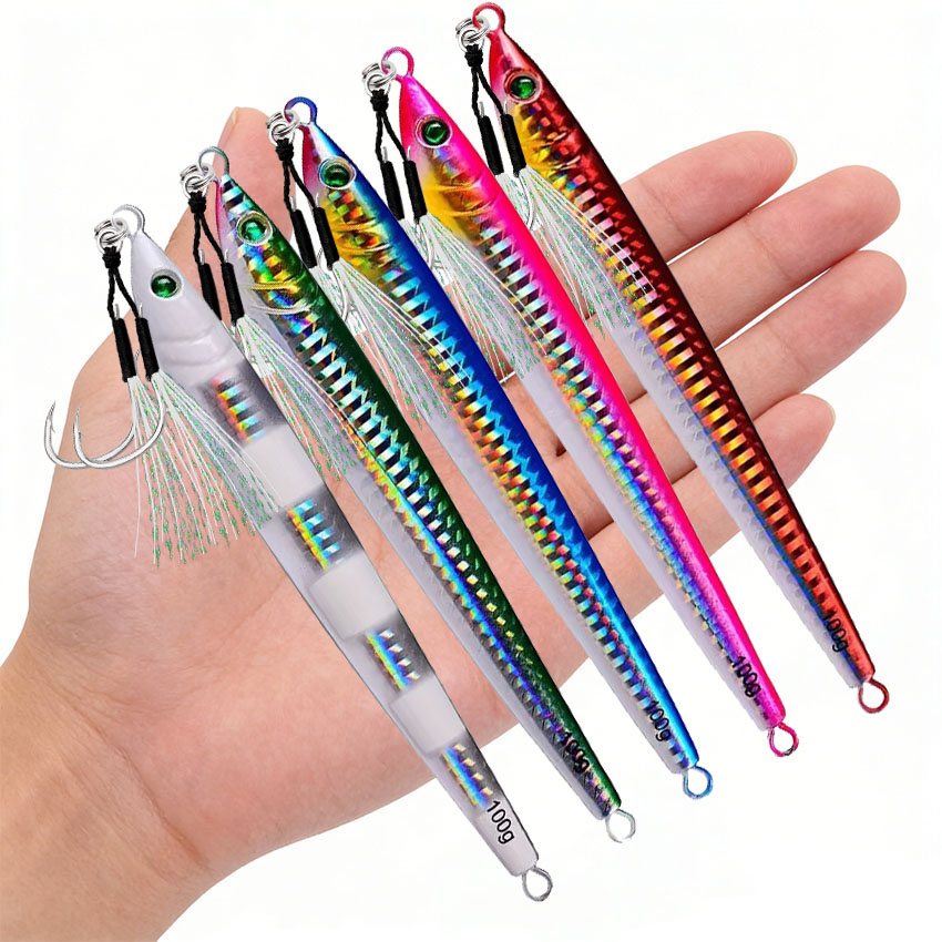 Jig Head Lure - Cast Metal Jig Fishing Lure 5PC