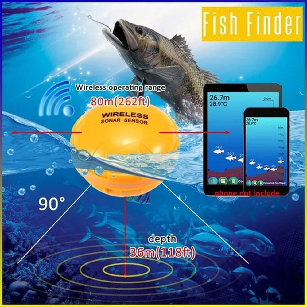 Smart Sonar Fish Finder Wirele - Fishing Equipment English recension och pris