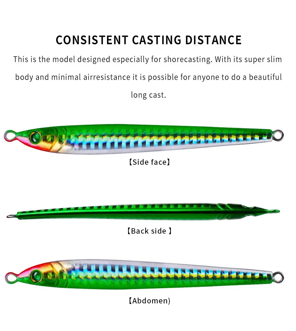 Cast Metal Jig Fishing Lure 5P - Jig Head Lure recension och pris