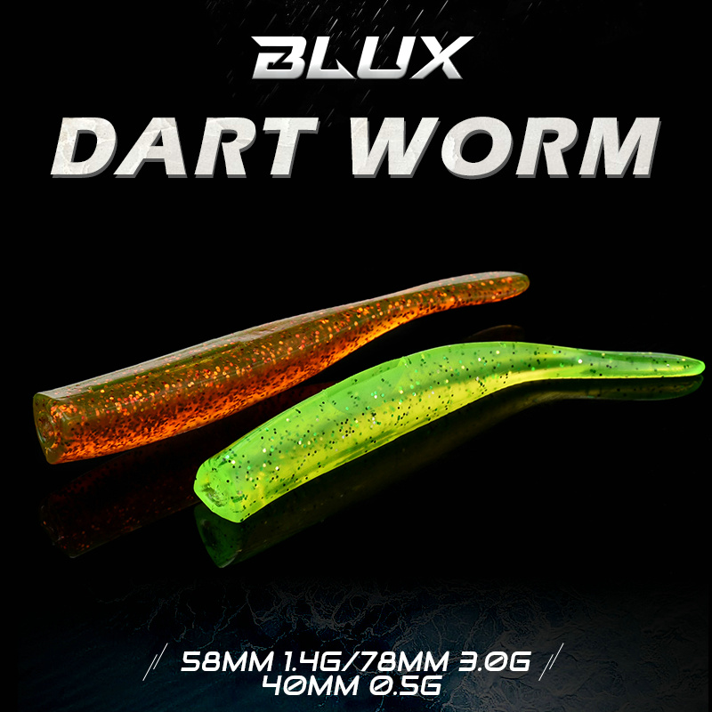 BLUX New Dart Worm Soft Bait 5 - Jig Head Lure recension och pris