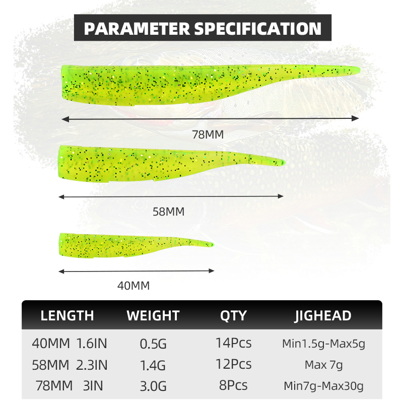 BLUX New Dart Worm Soft Bait 5 - Jig Head Lure recension och pris