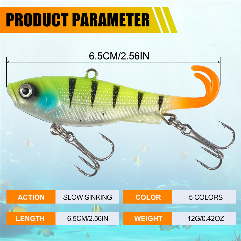5Pcs Pre-Rigged Jig Head Wobbl - Jig Head Lure recension och pris