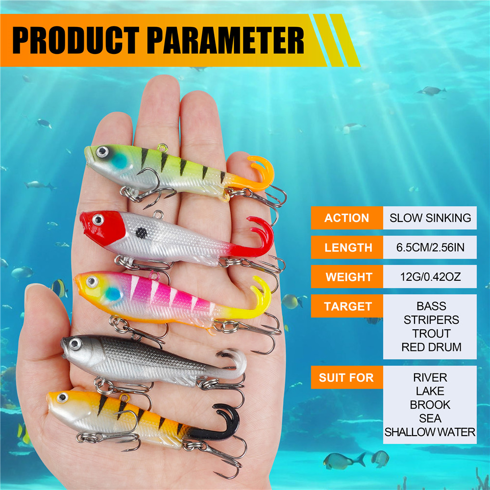 5Pcs Pre-Rigged Jig Head Wobbl - Jig Head Lure recension och pris