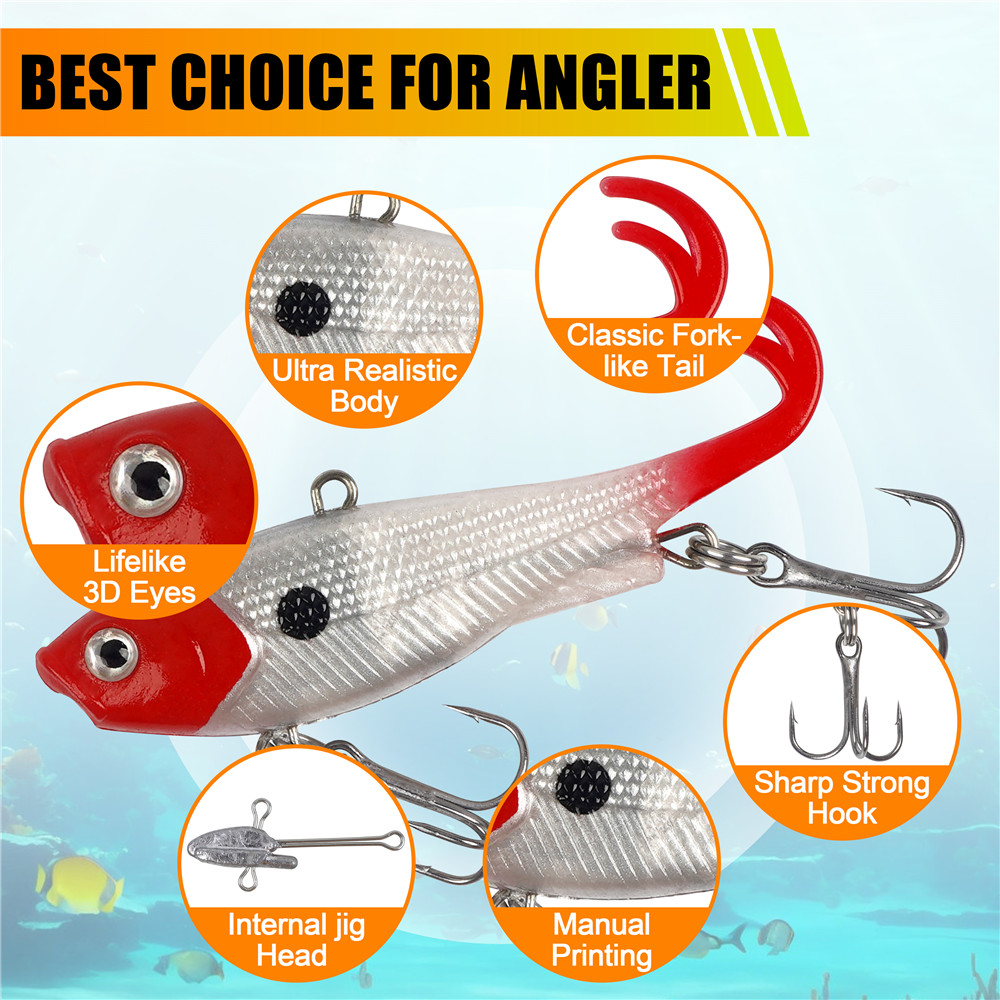 5Pcs Pre-Rigged Jig Head Wobbl - Jig Head Lure recension och pris