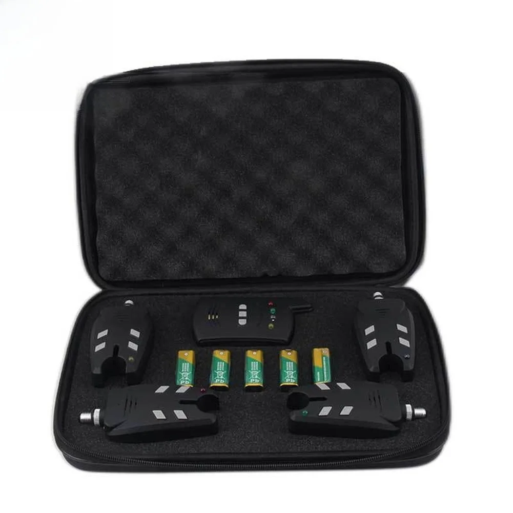 Fishing Alarm Set Box 1+4 With - Bite Alarm Fishing recension och pris